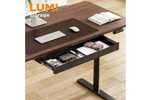 DA16-3 Slim Under Desk Hidden Drawer Metal Steel Pull Out Table Storage Drawer Box For Slide Out Home Office Desk Organizer