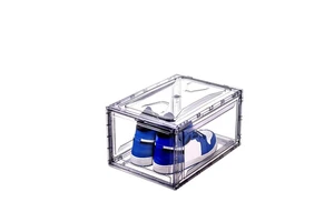 6 PACK Stackable Storage Box for Shoes Storage Shoes Box