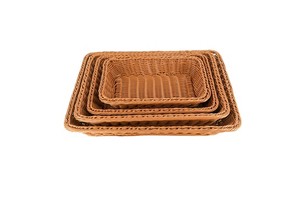 Custom Rattan Storage Basket Hand Woven Storage Basket Home Supermarket Vegetable Storage Basket