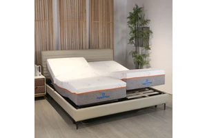 Factory Direct Sale Integrated Hidden Metal Frame Adjustable Bed With Mattress
