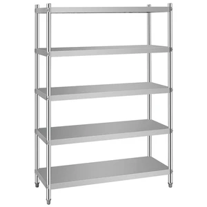 Metal Storage Rack Multi-level Stainless Steel Shelf for Kitchen Warehouse