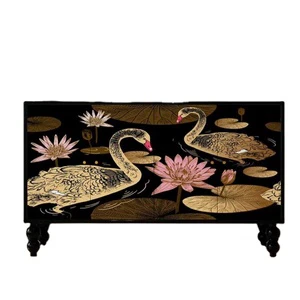 Coloured Decorative t Kitchen Living Room Home Furniture Wood Cabinet Storage