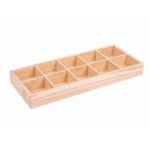 Hot selling wooden plant support shelves, 10 pots of flower pots, green plant storage boxes for home decoration