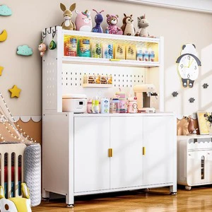 Space-Saving Steel Sideboard Multifunctional Storage Buffet For Small Apartments