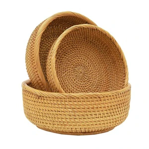Luxury Designer Rattan Basket Premium Quality Handmade Designer Basket Classic Stylish Fancy New Rattan Basket