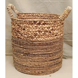 Set of 4 Banana Bark Braid Water Hyacinth Woven Baskets-Multifunctional Flexible Komodoin by Indonesia Eximbank PDBS2323
