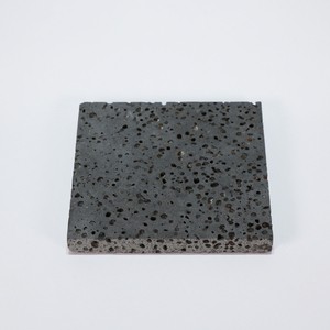 Luxury Volcanic Rock Modern Round Storage Tray Resistant to High Temperatures Grey Dining Room Use Home Decor & Gifts