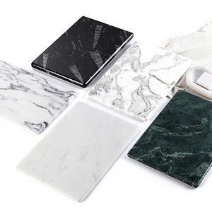 Modern African Dreamy White Jade Marble Luxury Rectangle Tray Home Decor Hotel Stand Aromatherapy Storage Birthday Gift