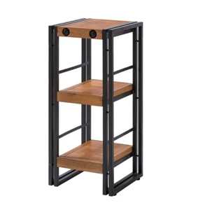 Luxury Nordic Display Racks Modern Living Room Cabinets Solid Mango Wood Furniture Storage Holders Lightweight Blue Ocean