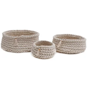 DreamCraft Home Decorative Woven Fabric Storage Basket From Vietnam