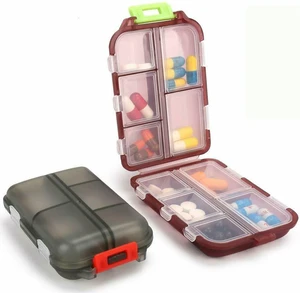 Portable Wholesales 10 Compartments Storage Box Organizer Plastic Pill Box ConvenientPill Box