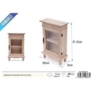 Wooden cabinet 20x9x31.5cm decorative storage