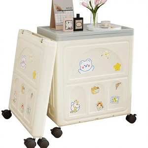 Mid-century Modern Home Eco-Friendly PP Wheels Foldable Storage, Home & Garden, Kitchen Organizer, Storage Containers