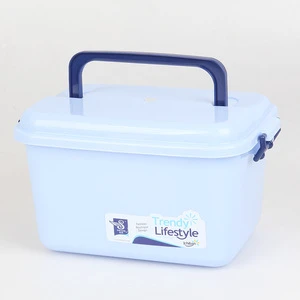 plastic cd storage organizer plastic storage box with handle 13L