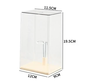Transparent Display Box Desktop Blind Box Storage Stand for Plush Toys and Fabric Figurines Plastic Storage Bin