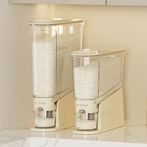 UFORU Dispensador De Arroz Kitchen Dispenser Gravity Rice Barel And Flour Dispenser Storage Container Containers For Cereal