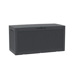 Outdoor Storage Deck Box 100 Gallon Plastic Outdoor Storage Box for Outdoor Garden Patio