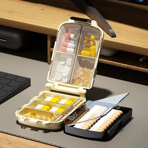 Portable Small Mini Medicine Dispensing Carry PP Food Grade Plastic Medicine Box With You