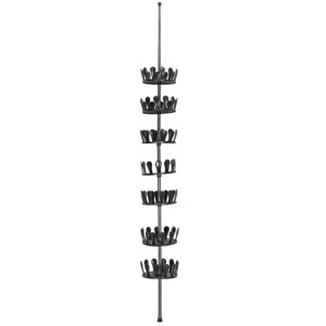 Shelf Plastic Organizer 7 Tier Shoe Rack for 42 Pair Shoes