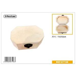 11x7x5cm Wooden Decorative Storage Box for Storage and Decoration