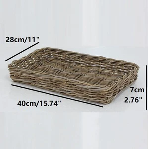 Hot Selling Eco-Friendly Natural Rattan Multi-Purpose Storage Baskets China-Stylish Comfortable Home Decor Wicker Craftsmanship
