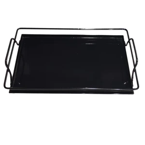 2025 Hot Selling Modern Luxury Rectangular Metal Storage Tray Best Decorative Art Trays for Weddings and Home Living Room
