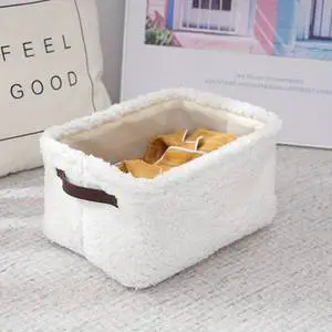 Fabric Storage Basket Decorative Storage Bins with Handles and Closets Storage Basket Large Capacity Home Living Room