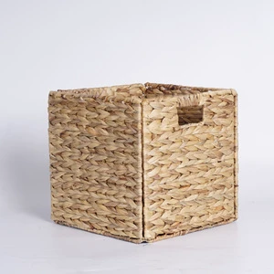 Factory Hot Sale High-Quality Hand Woven Rattan Basket Wicker Willow Water Hyacinth Storage Baskets
