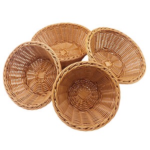 Poly Wicker Woven Bread Baskets Rattan Baskets Woven pp Rattan Basket