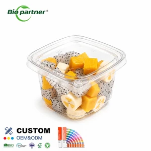 8 16 24 32 48 OZ PET Clear Plastic Tamper Evident Leak Proof Food Container Blister Deli Tub Fruit Nut Meal Prep Box