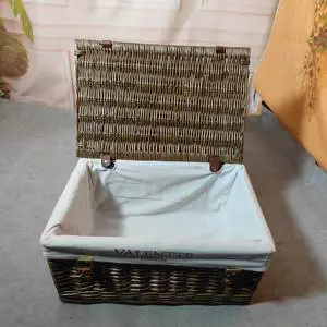 JY Rattan Cotton Rope Stair Basket Seagrass Wicker Picnic Gift Storage Baskets