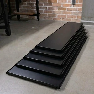 ADONG A93 Heavy Duty Flat Metal Supermarket Rack With Solid Shelf Freestanding Quick Installation For Grocery Stores 400x448mm