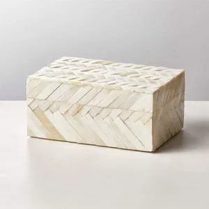 Indian RR ENTERPRISES Designer Handcrafted Wooden and Resin Inlay Decorative Storage Box with Unique Features