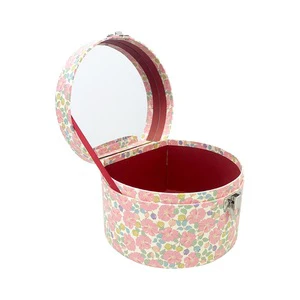 YIYU Custom-designed Handcrafted Sweet Art Design Flower Pattern Paper Drawer Storage Arched Jewelry Box Vanity Tables Holiday