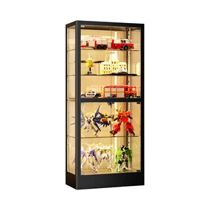 HIKUYA Home Living Room Wine Showcase Modern Transparent Glass Display Cabinet