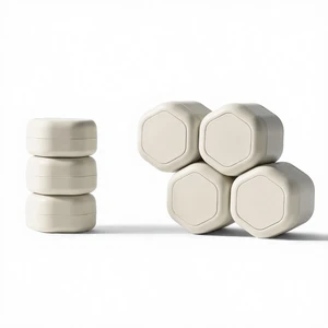 3Pcs Empty Sample Jars Travel Containers Leak Proof Refillable Magnetic Travel Capsules Lids Pot Jar BPA-free PP Recycled