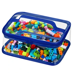 Wholesale Price Large Organizer PVC Storage Bag With Zipper Toy Storage Bags For Kids