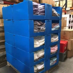 Custom Waterproof PP Corrugated Plastic Bins Stackable Recyclable Foldable Bins Industrial Use Warehouse Picking Inventory