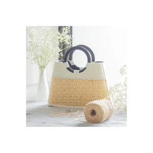 Classic Wicker Basket Bag - Eco-Friendly and Customizable