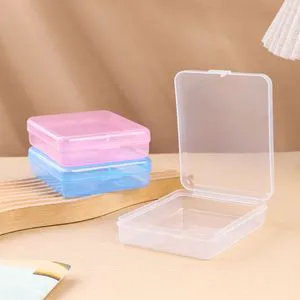 Small Card Storage Eyelash Container Transparent Plastic Battery Packing Box Small Storage box