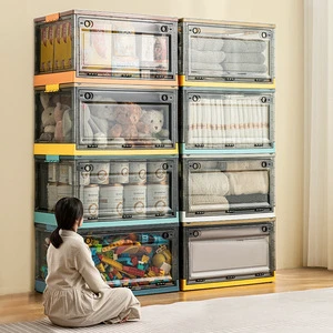 Transparent Storage Box Dormitory Household Plastic Folding Storage Box