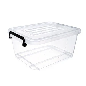 Household 5L Transparent clear Plastic Storage Box Packaging for Sale