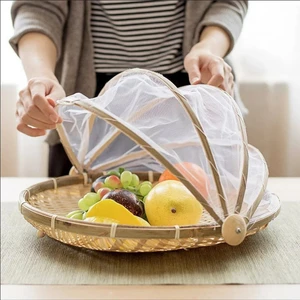 Woven Rattan Bamboo Wicker Basket Set Cover Lid Viet Nam Decorative Folding Patterned Straw Bag TUYET DUNG Flower Classic