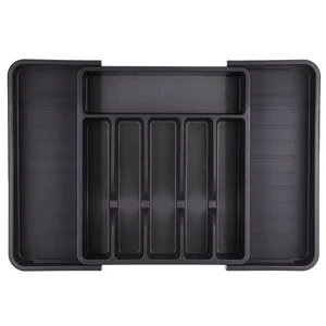 Adjustable Plastic Silverware Sorting Tray Rack Home Kitchen Tableware Organizer Cutlery Tray
