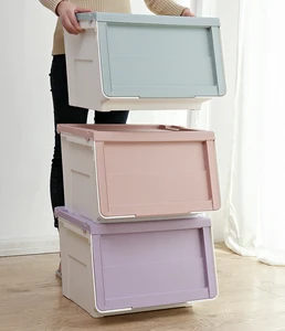 2023 Wholesale Multi-Purpose Durable Plastic Wardrobe Organizer Box Bathroom Storage for Clothing Tools Beverages