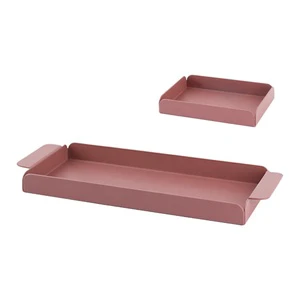 Modern Metal Decorative Tray Home Decor Plate For Indoor Storage Decoration Coffee Tea Platter Food Serving Trays