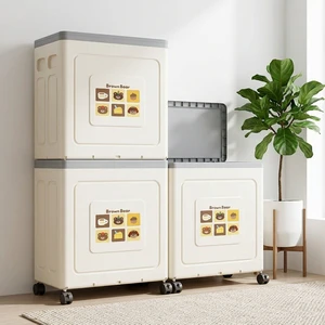 Plastic Storage Eco-Friendly Foldable Rectangle Storage Container PP Material Clothing Storage Bins Home Organization