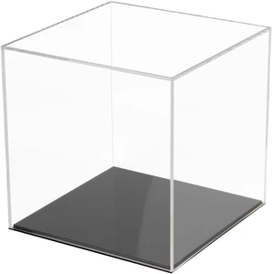 Modern Transparent Acrylic Ornament Sculpture Box Home Decorative Storage Color-Changing Feature Simple Art Style for Birthday