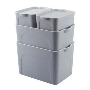 Wholesale Large Capacity Dustproof Plastic PP Storage Box for Clothes Toys Shoes With Lid