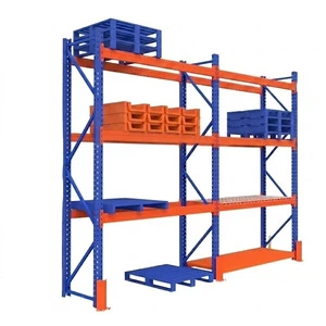 Heavy Duty Steel Rack High-Rise Industrial Pallet Racking System For Warehouse Storage